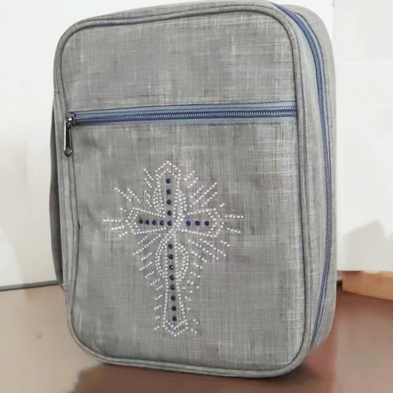 Сумка-тоут на молнии, декоративная Защитная сумка для книг, сумка для хранения Библии