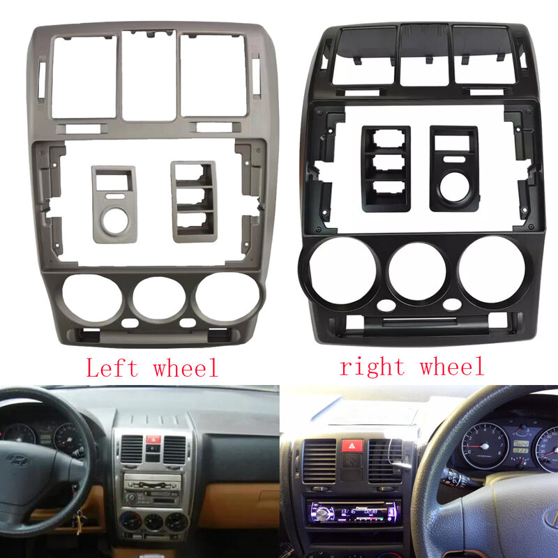 Marco de Audio para coche, Panel de navegación GPS, 9 pulgadas, 2 Din, DVD, marco de plástico, instalación para HYUNDAI GETZ, 2002-2011