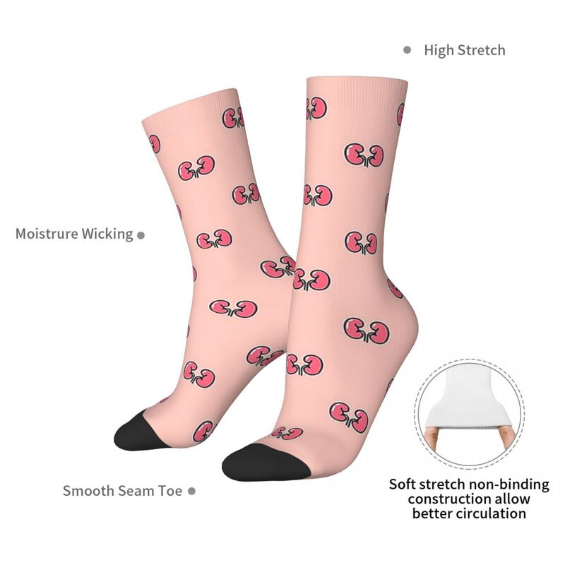 Бесшовные Носки с рисунком в виде почек, носки с векторным рисунком, Супермягкие чулки, всесезонные длинные носки для мужчин и женщин, подарки