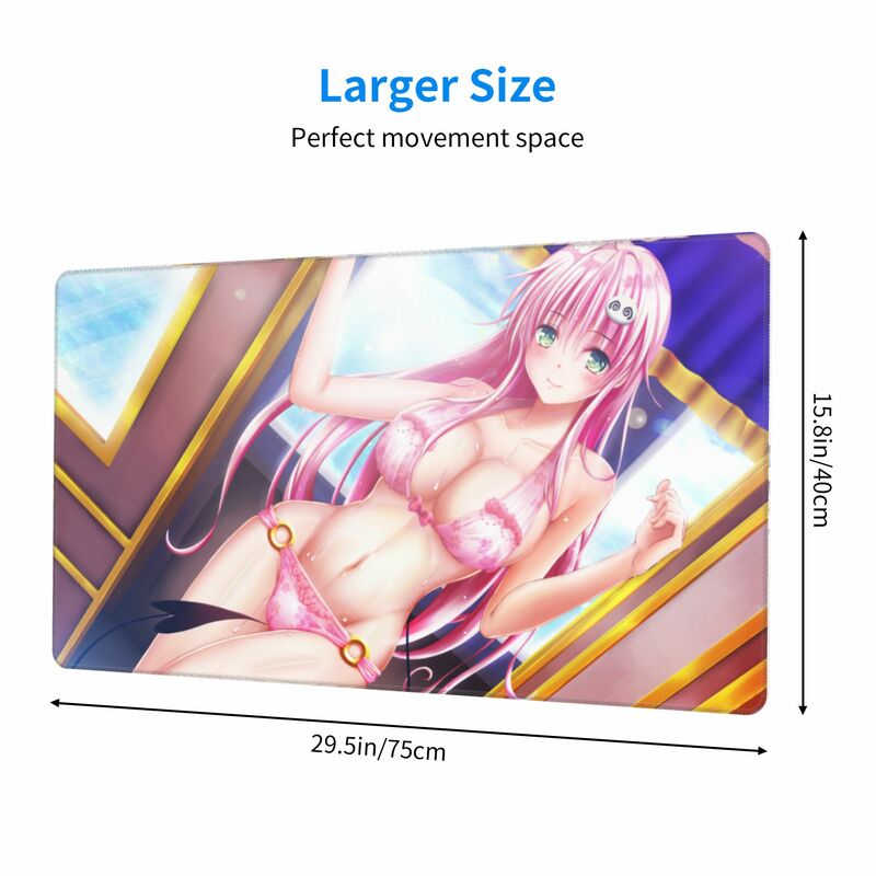 To Love Ru Mouse Pad Re:Zero Mousepads Big Tits Gaming Pad Cute DARLING in the FRANXX Deskmat Large Memo Pad Anime Mouse Carpet