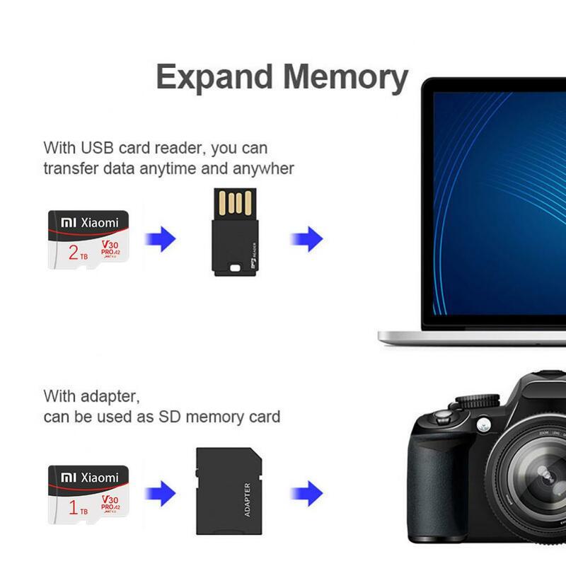 Xiaomi Micro Cartão de Memória para Nintendo Switch Phone, Mini Cartão SD, TF Flash Card, 2TB, 512GB, Classe 10