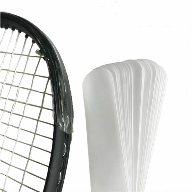 Pegatina transparente para la cabeza de la raqueta, cinta de protección contra arañazos, Reduce la fricción, TPU