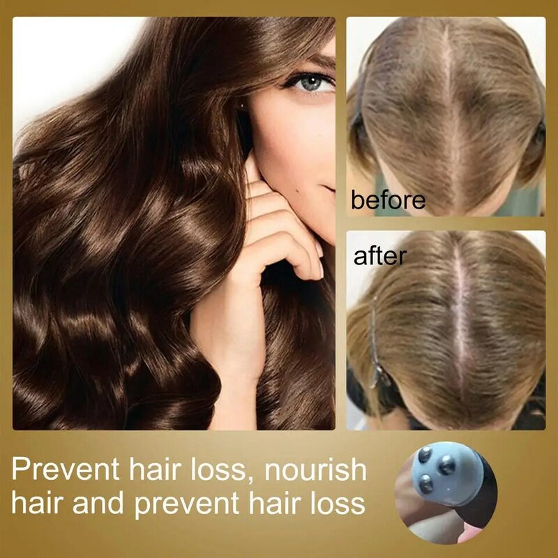 Hair Natural Serum Roller Ball Massage Hair Growth Essential Oils Regrowth Anti-Dropping Liquid Improve Hair Lose Care