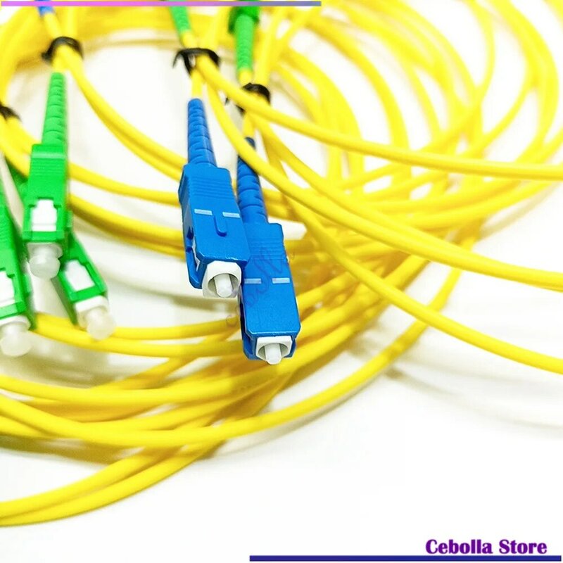 10pcs/lot SC/UPC-SC/APC Patch Cord 3.0mm SingleMode Optical Cable SM Simplex Fiber Optic Jumper FTTH