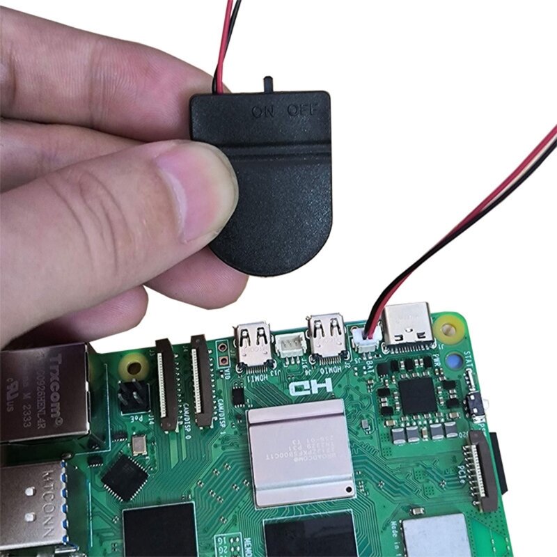 RTCBattery Box-conector alimentación batería para batería RPI5, adecuado para ingeniería electrónica, envío directo