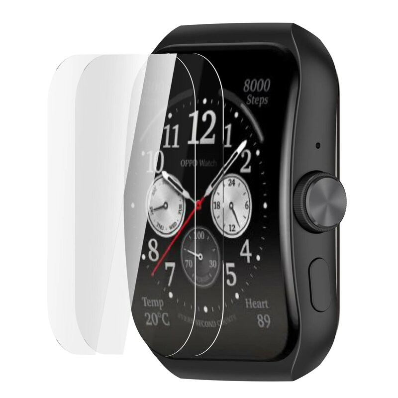 Pc Protector Cover + Beschermende Film Screen Hollow Case Shockproof Beschermende Bumper Smartwatch Accessoires Voor Oppo Horloge 3 Pro