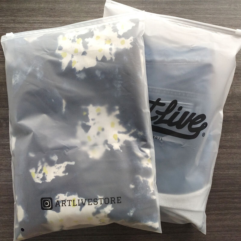 Bolsa de embalaje impresa personalizada para ropa, embalaje deslizante con cremallera de plástico, producto personalizado