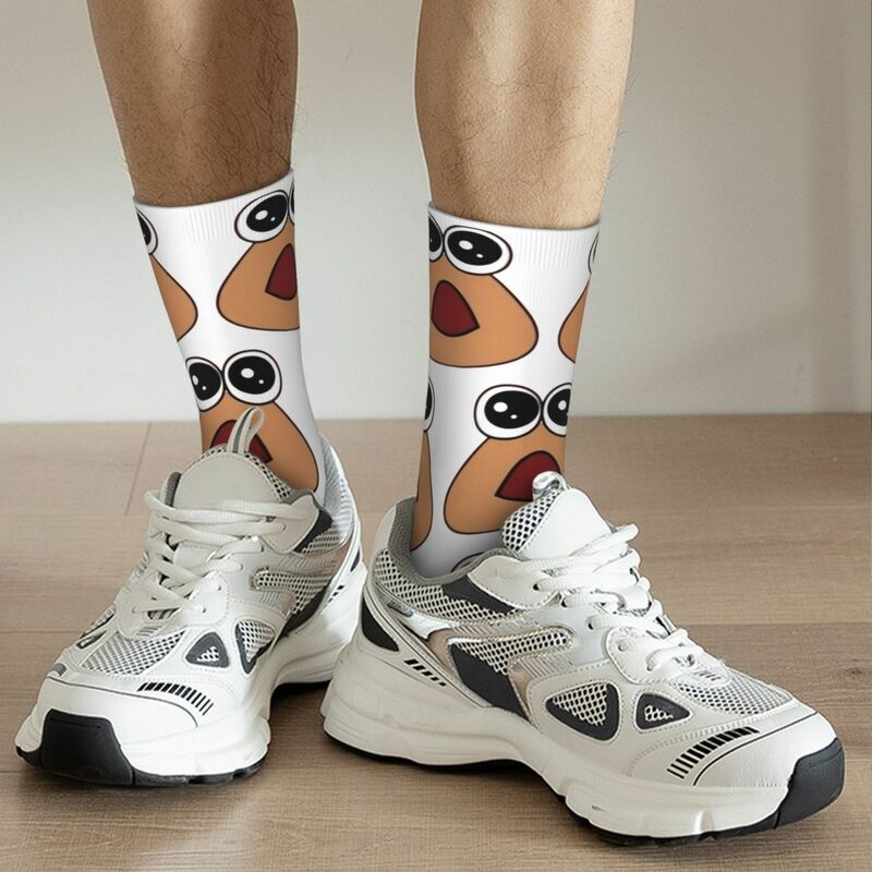 Kaus kaki My Pet Alien Pou Merchandise untuk pria wanita kaus kaki motif hangat ide hadiah terbaik
