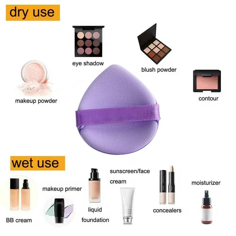 1pcs Powder Puff Wet Dry Use For Foundation Liquid Cosmetic Soft Plush Powder Puff Makeup Tool U1X4