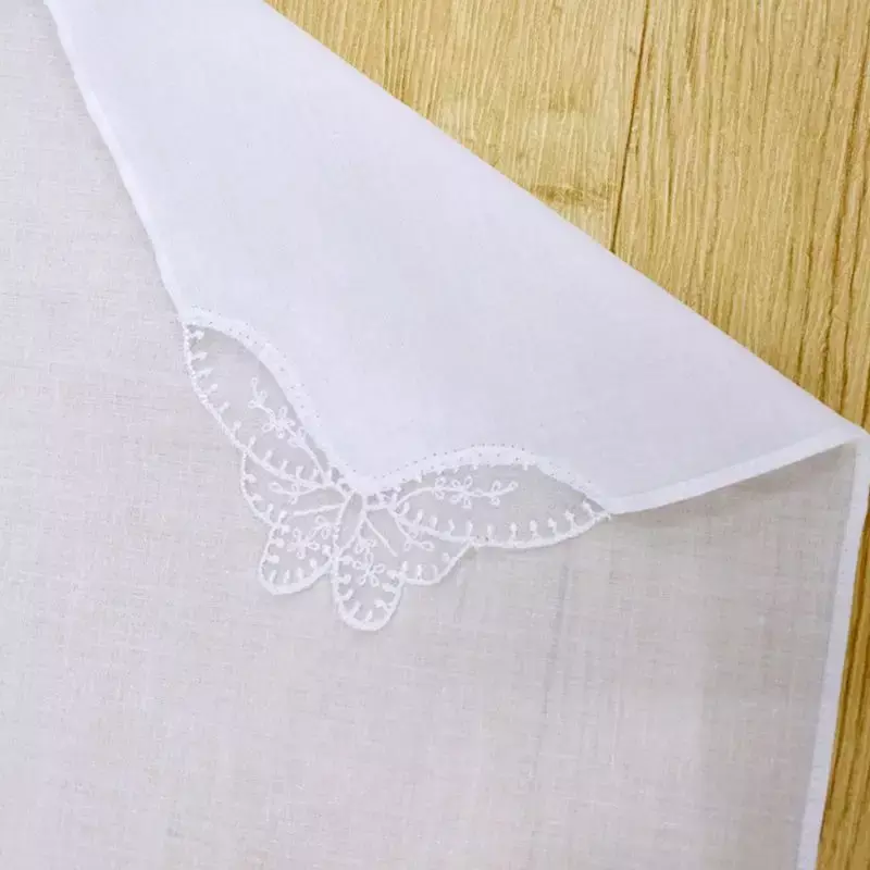 Белый кружевной платок, большие банданы для лета, квадратный кружевной платок, декоративный носовой платок, женские аксессуары