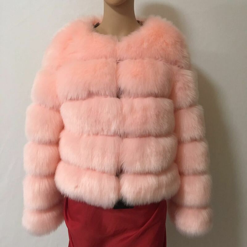 Fábrica por atacado imitação de pele de raposa casaco novo estilo curto fino costura novo estilo