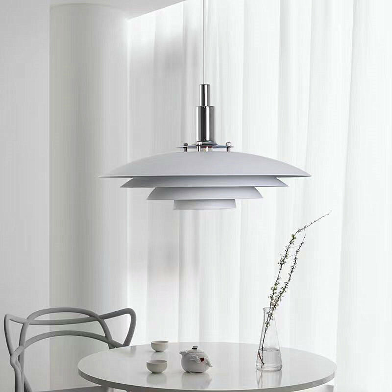 Simple and creative PH flying saucer aluminum chandelier UFO home decoration dining table study room led bedroom lighting