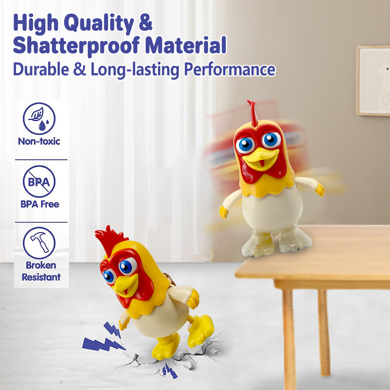 La Granja de Zenon Chicken Baby Toys Dancing Chicken Bartolito Toddlers Toys with Music Kids Interactive Early Learning Educatio