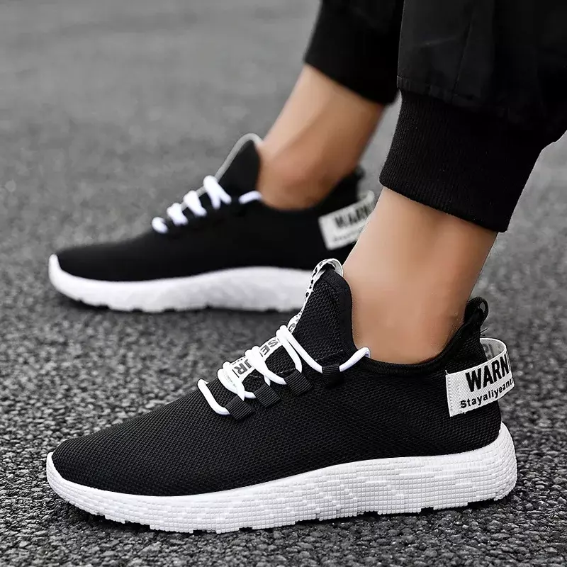 Mesh Men Shoes Casual Breathable Men Sneakers Fashion Lace-Up Lightweight Walking Sneakers Tenis Masculino Men Vulcanize Shoes