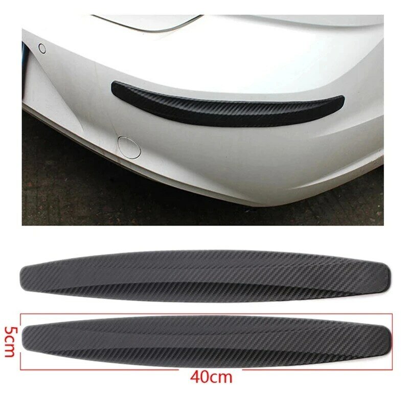 2Pcs Car Bumper Protector Strip Guard Corner Protection Strips Scratch Protector Styling Mouldings Anti-collision Exterior Parts