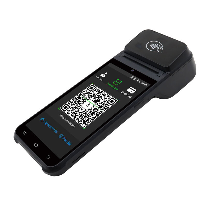 통합 인쇄 NFC 휴대용 안드로이드 POS HCC-Z92, 4 G 안드로이드 13, 58mm