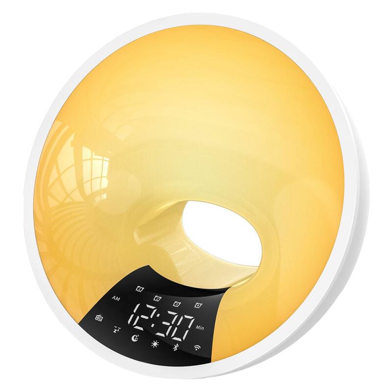 Wake Lights-Lámpara de mesita de noche con interfaz USB, luz simulada de Amanecer y atardecer para dormitorio, mesita de noche, habitación de Hotel, escritorio de oficina