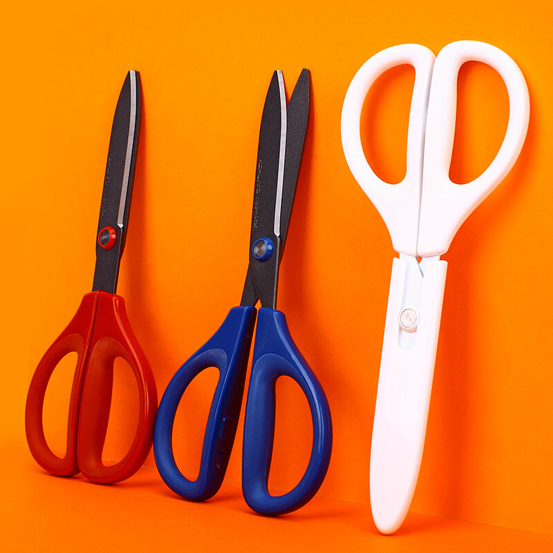 Japan KOKUYO SAXA Scissors for office use Fluorine coated and hard to stick Hand made Paper Cuttings scissors for students