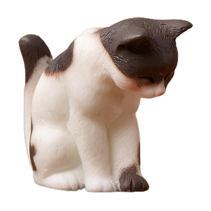 Mèo Vật Trang Trí Hình Ảnh Động Vật Đồ Chơi Thực Tế Mini Mèo Hàng Thủ Công Bức Tiểu Họa Các Bức Tượng Nhỏ Trang Trí Nhà