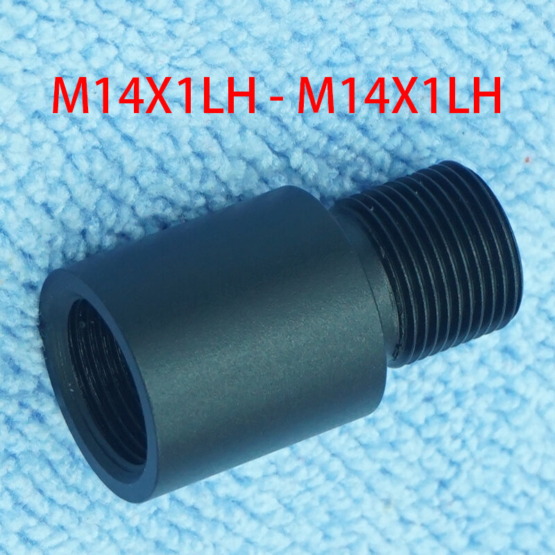 Adaptador de rosca reversa para fêmea e macho, M14x1 LH, acessórios, 14mm -14mm