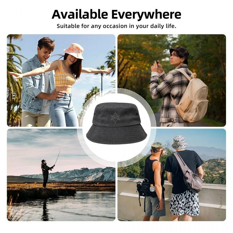 Anime Bobble chapéu para homem e mulheres, o unicórnio, hexagrama-cinza, luxo, personalizado