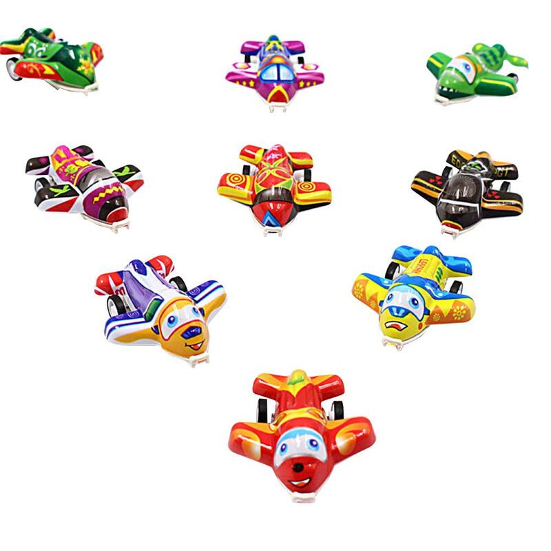 Mainan pesawat kecil tarik anak-anak mainan Model pesawat terbang Mini warna-warni inersia untuk anak laki-laki hadiah Hots Drop Shipping