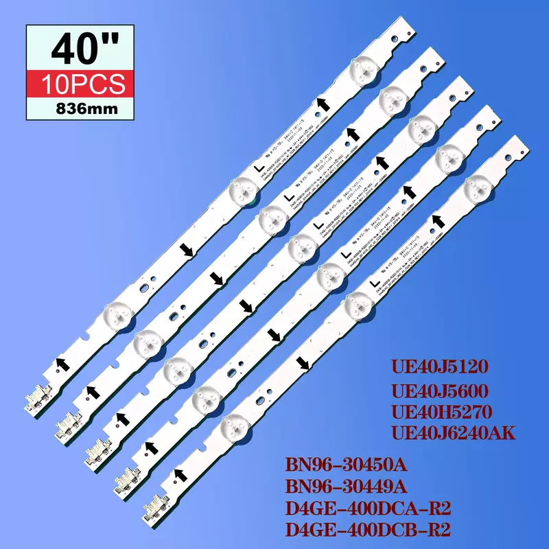 Strip lampu latar LED untuk SamSung D4GE-400DCA-R1 D4GE-400DCA-R2 2012014svs40 SV