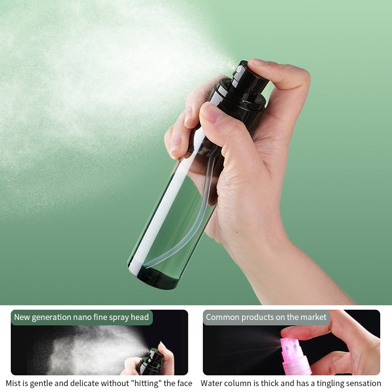 30ml 60ml 80ml 100ml 120ml flacone Spray nebbia Fine Sub-imbottigliamento da viaggio portatile piccolo flacone cosmetico