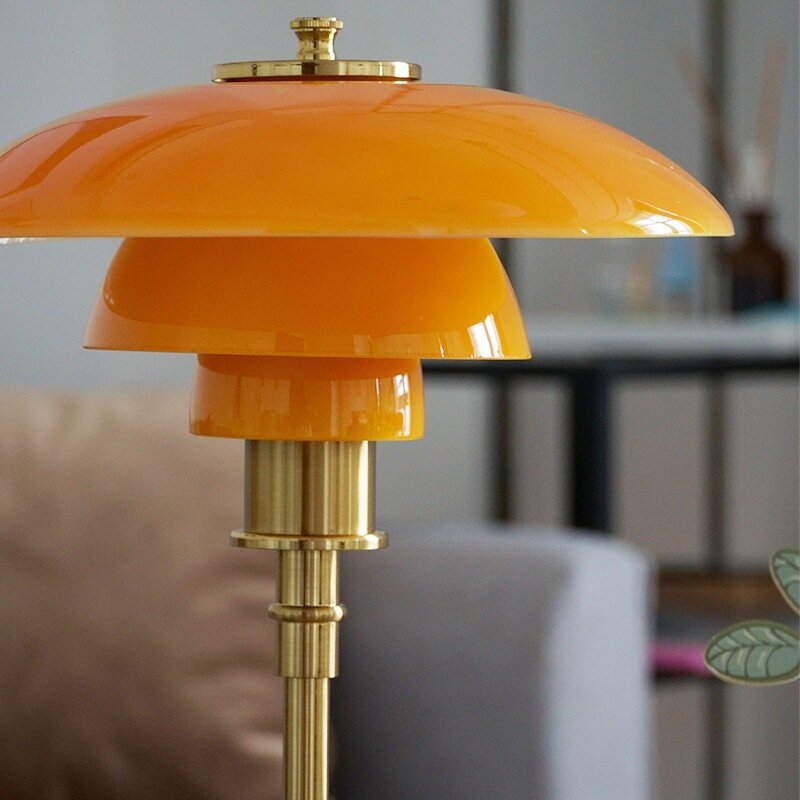 Lampe de table LED en verre, design danois moderne, lampe de lecture de chevet, décor de chambre à coucher, salon, étude, PH3, expédition sous 48 heures