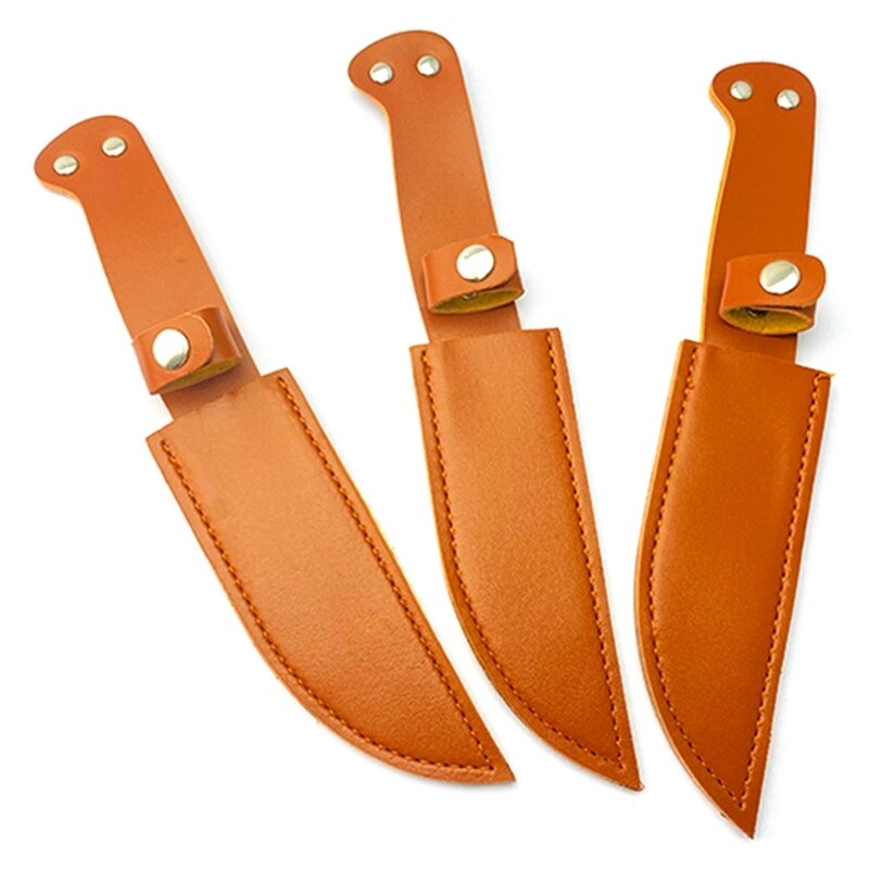 10.43 Inch Straight Knife Sheath Scabbard Holsters Outdoor Carry Tools PU Sheath Scabbard Leather Camping Hunt Holsters Dropship