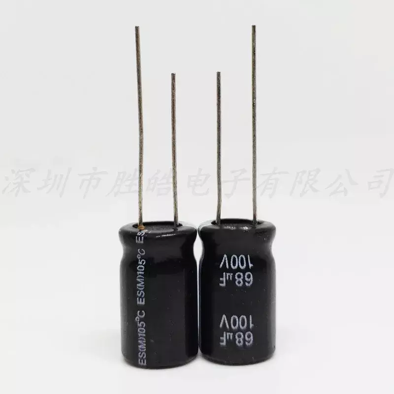 (10Pcs/100Pcs) 100v68uf Serie 10X12.5Mm 100v68uf Aluminium Elektrolytische Condensator Hoge Kwaliteit
