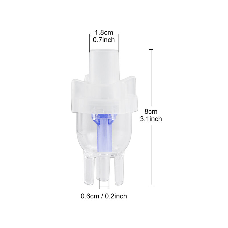6ML/10ML 50 Buah Cangkir Nebulizer Asma Inhaler Humidifier Aksesoris untuk Kompresor Inhaler Obat Kit Mengukus Perangkat Rumah
