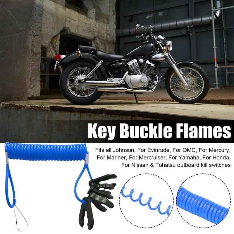 Outboard Motor Kill Switch Lanyard - Universal, 7 Keys Keychain Style Flameout Rope Fits All Johnson, For Evinrude, For Omc K0h1