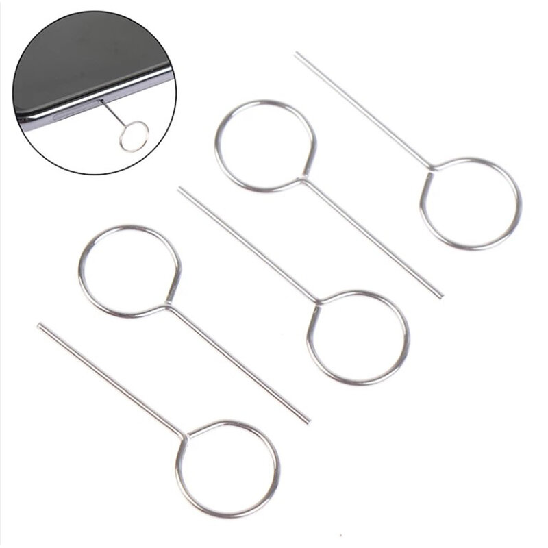 10pcs/pack Smartphone Pin Ejecting Mobile Phone Removal Card Pin Sim Card Tray Ejector Eject Pin Card Needle