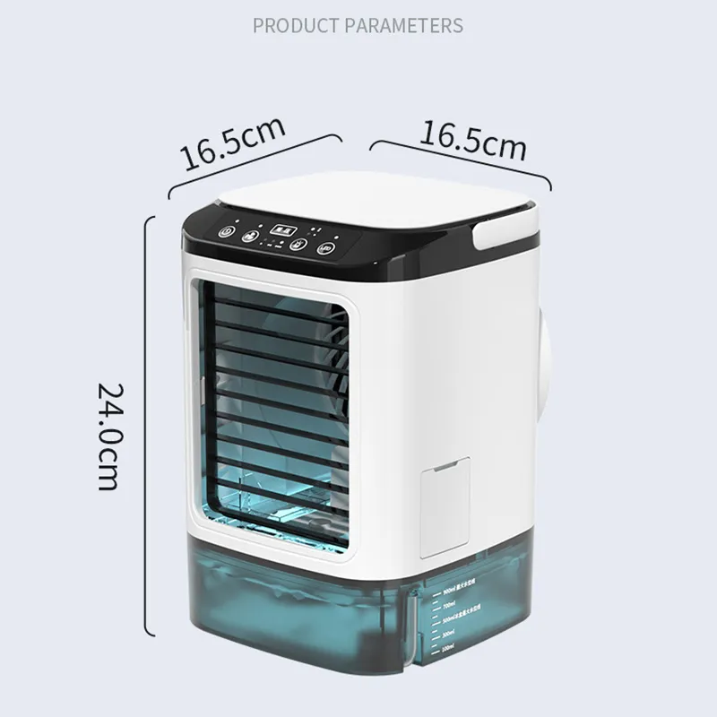Xiaomi-Mini ventilador de refrigeración atomizador de escritorio, ventilador de pulverización portátil, humidificación, aire acondicionado, ventilador eléctrico para exteriores, nuevo