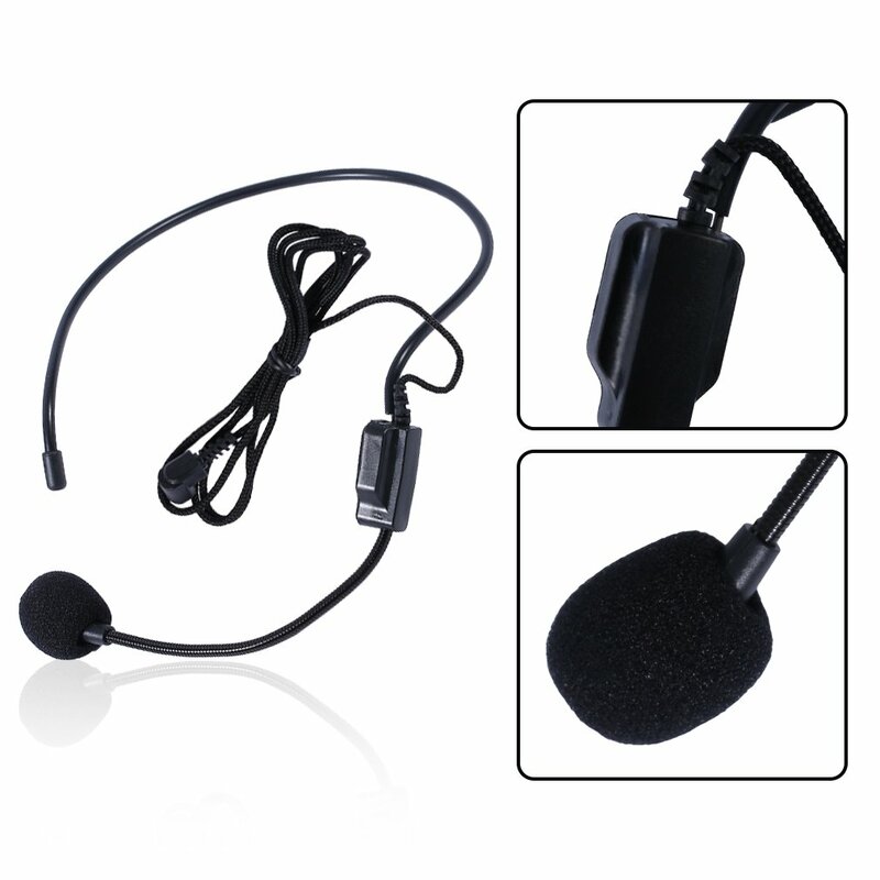 Profession elles erstes kabel gebundenes Headset mit klarem Klang Mikrofon Mikrofono für Sprach verstärker lautsprecher mit 3,5-mm-Buchse