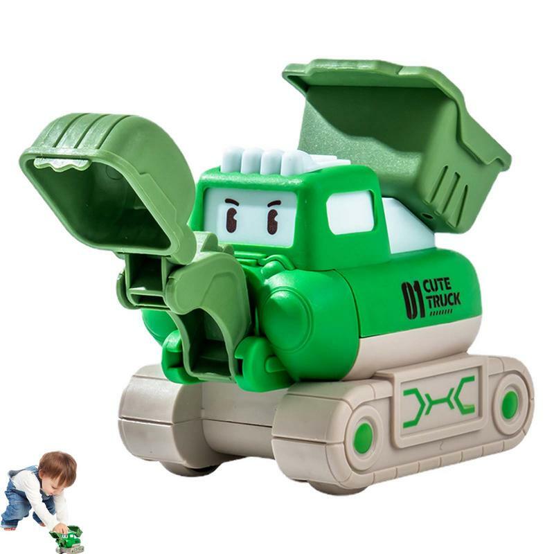 Vehículo de construcción de vehículos Push And Go con forma linda, camiones de juego, vehículos de ingeniería, juguetes simulan ingeniería