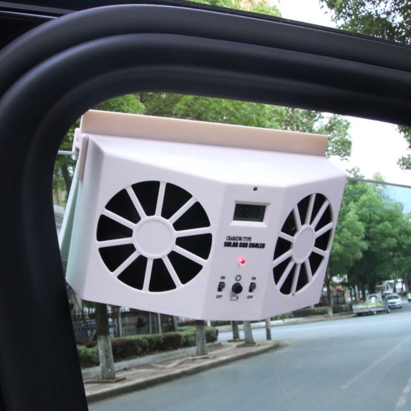 Solarna chłodnica spalinowa pojazdu z szybą samochodową chłodnica wentylator chłodzenia 12v wentylatory z filtrem Hepa fani samochodów