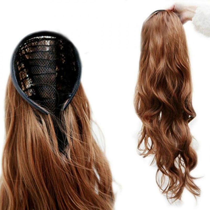 Parrucche ondulate lunghe marroni per le donne con frangia parrucca sintetica naturale lunga per capelli parrucca per capelli umani con Cosplay resistente al calore