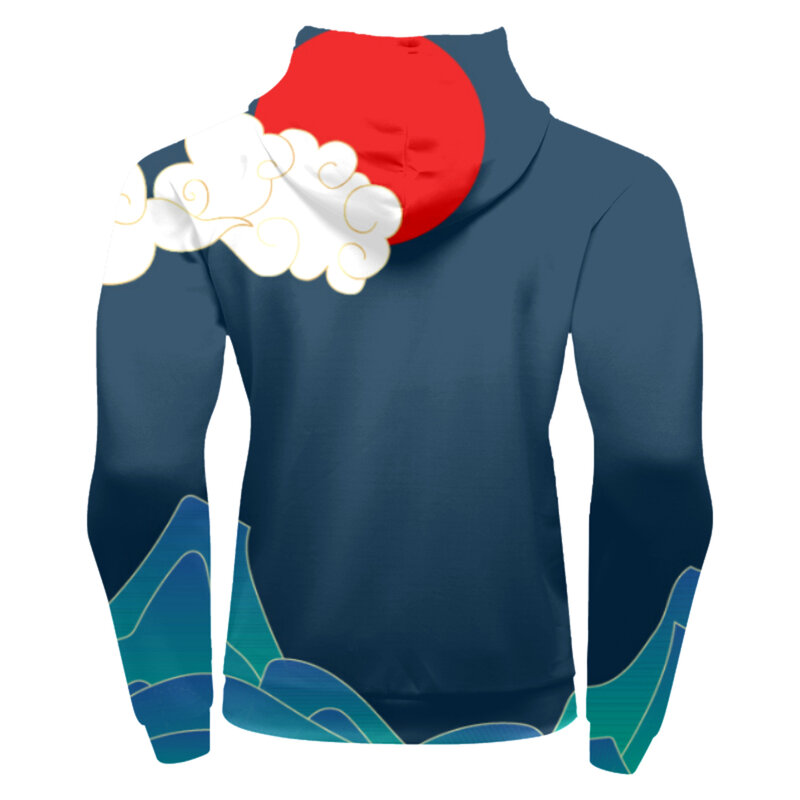 Men’s Pullover Hoodie Sweatshirt 3D Printed Adult Graphic Hooded Sweater Outwear Athletic Hoodies Running Pullover（22207）