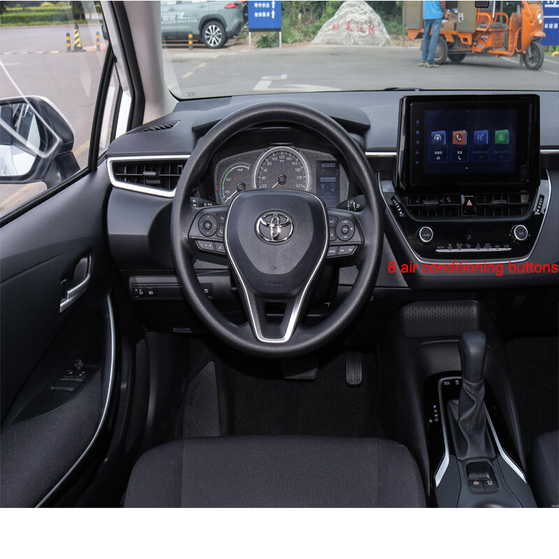 TPU for Toyota Corolla 2019-2022 Transparent Protective Film Car Interior Stickers Central Control Gear Air Door Dashboard Panel
