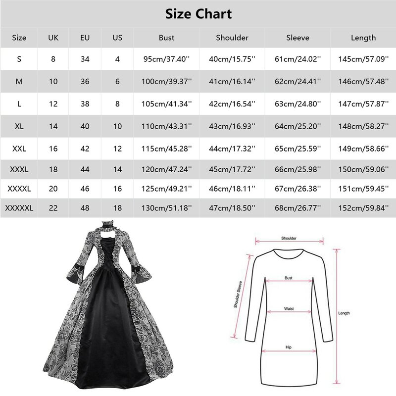 Vestidos de Cóctel góticos para mujer, vestido Midi Vintage de manga larga, línea A, disfraces de Cosplay, vestido de fiesta renacentista, Eleagant