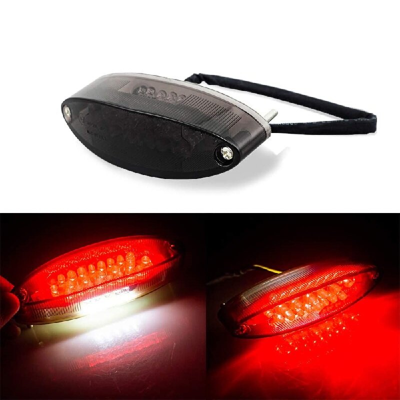 Luz LED trasera de freno para motocicleta, indicadores de señal para Harley, Suzuki, BMW, Honda, ATV