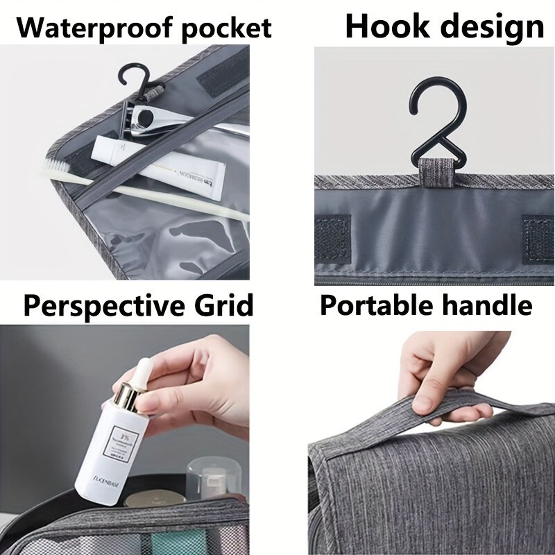 Baru tas renang portabel tas penyimpanan pemisah basah kering Kit renang tas punggung berkibar tas tangan Toilet Gym kotak Makeup perjalanan 2024