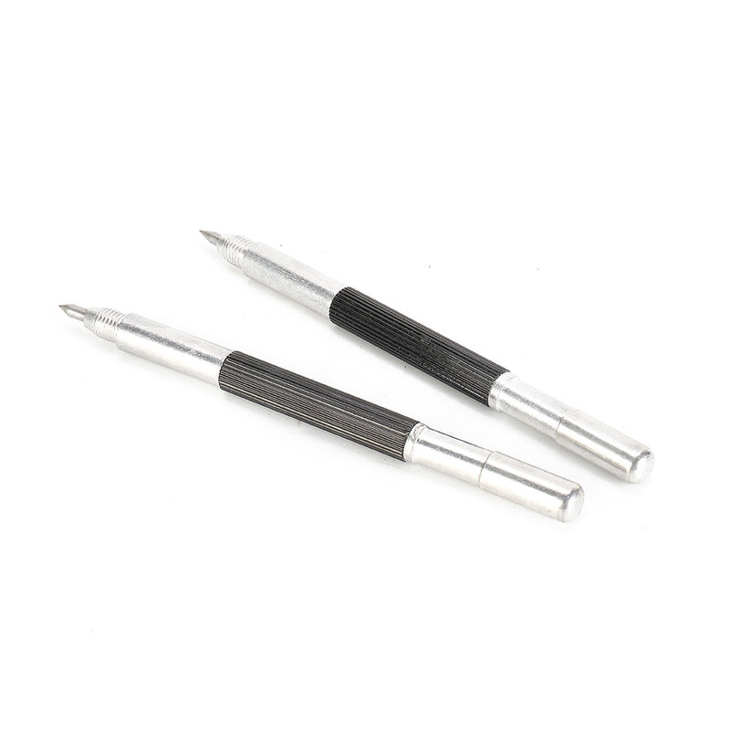 Kit d'outils de stylo à tracer pratique durable, pointe en carbure de tungstène, stylo de lettrage à double extrémité, stylo de marquage, nouveau, 2 pièces