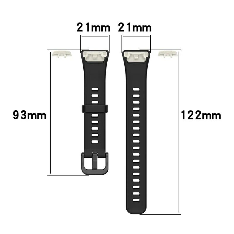 Silikon Strap für Huawei Band 6 Ersatz Armband für Honor Band 6 Strap mit TPU Full Screen Protector Fall armband