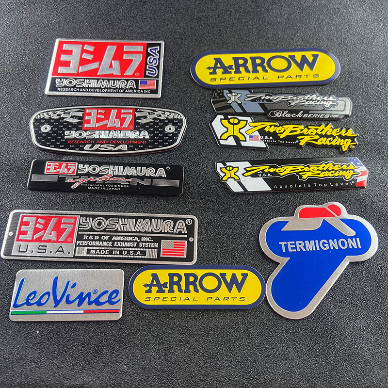 Aksesoris Motor Aluminium Alloy Pipa Knalpot Stiker Stiker Tahan Panas Tahan Air untuk Yoshimura  Panah Saudara