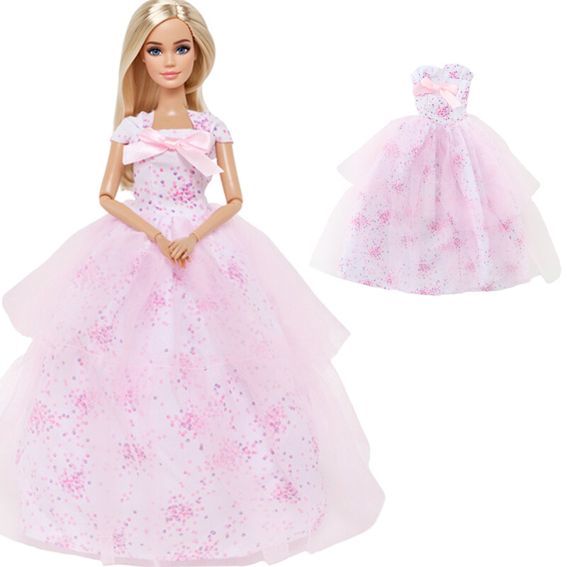 Pretty Doll Longuette Evening Dress For Barbie Doll Clothes Accessories,Toys For Girls,Birthday Present  Christmas Gift