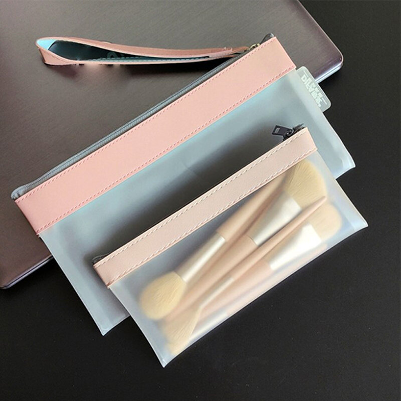 Makeup Pouch Lipstick Makeup Brush Storage Bags Student TUP Zipper Bag Pencil Case Ins Travel Cosmetic Organizer