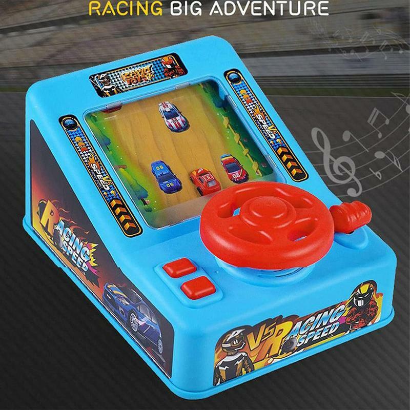 TEMI-Volante de juguete para niños pequeños, simulación de carreras, simulador electrónico, juego de aventura, juguetes educativos interactivos